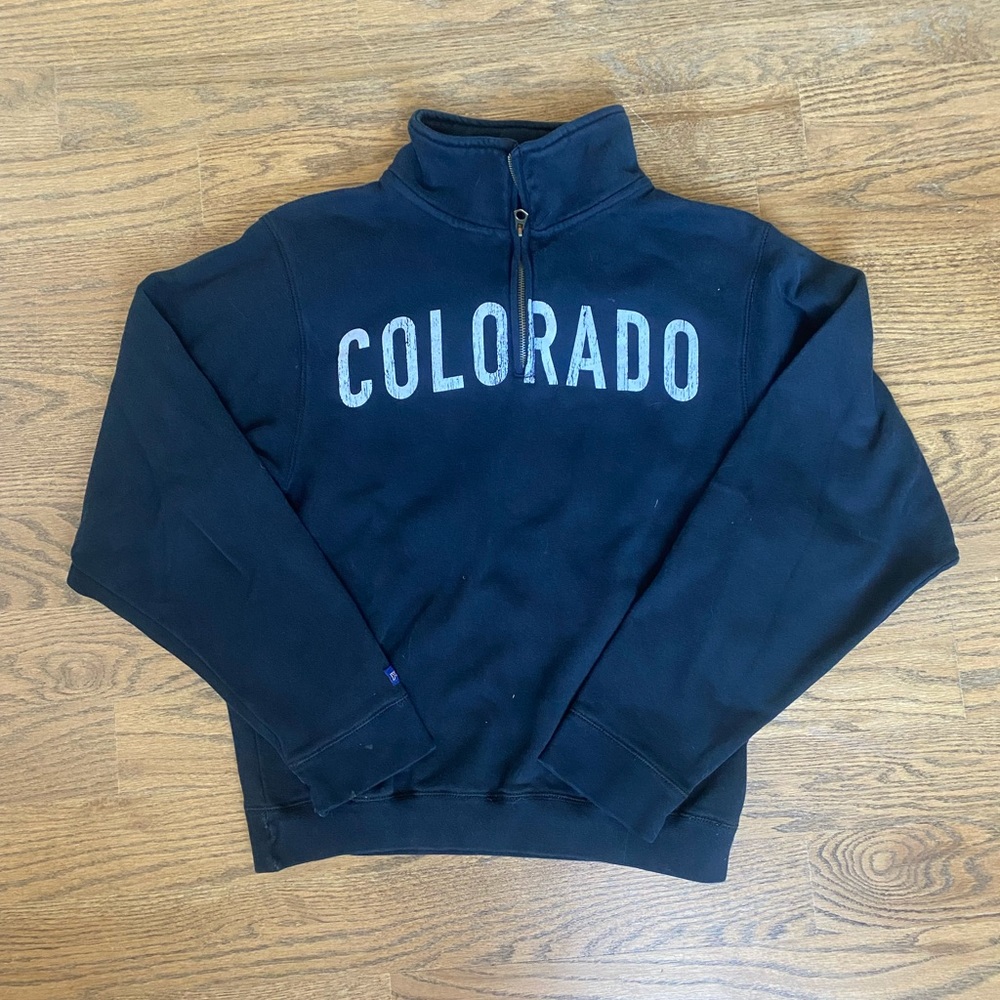 Colorado Sweatshirt Quarter Zip Crewneck Pullover Boulder Denver Hoodie Top